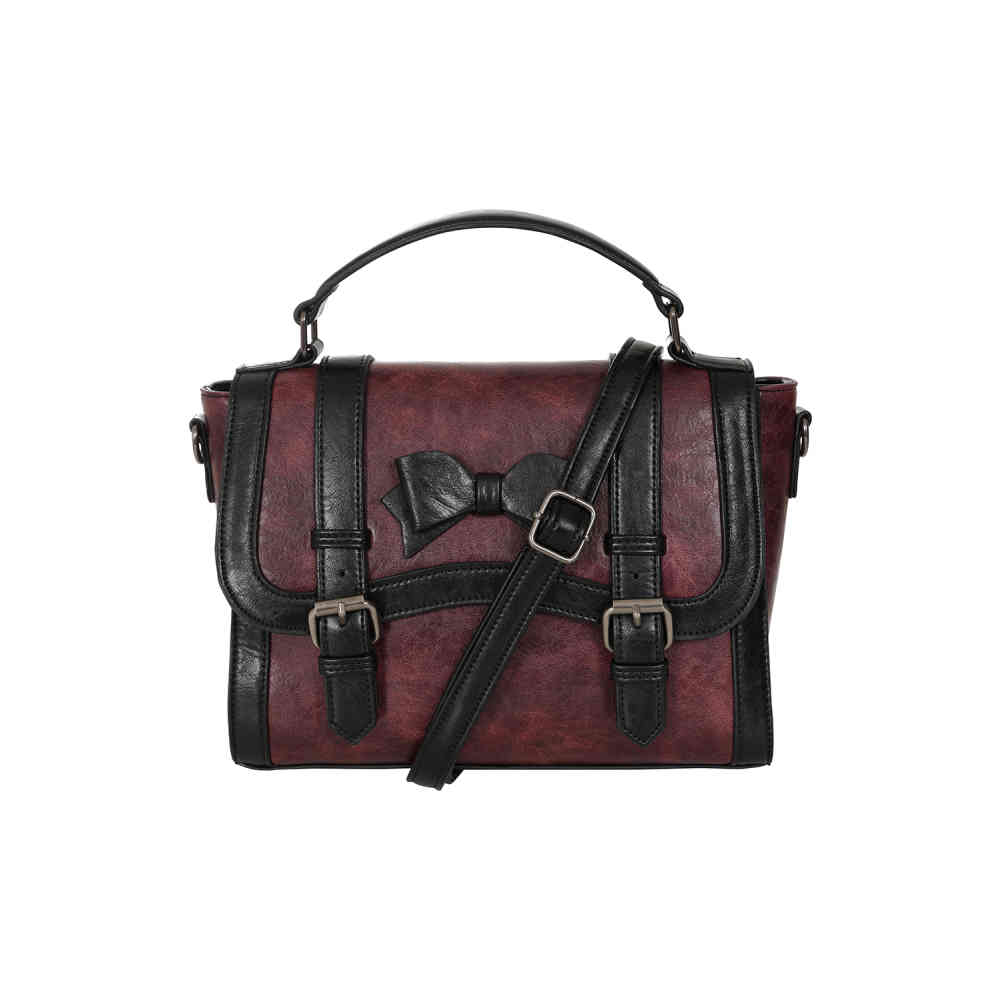Banned - Vintage Voyager Handbag - Burgundy